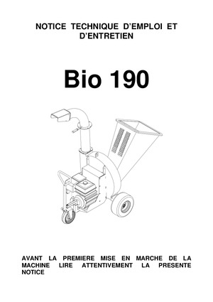 Bio 190 CATA PIECES + NOTICE