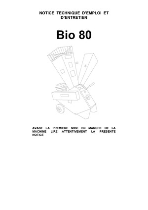 Bio 80 CATA PIECES + NOTICE